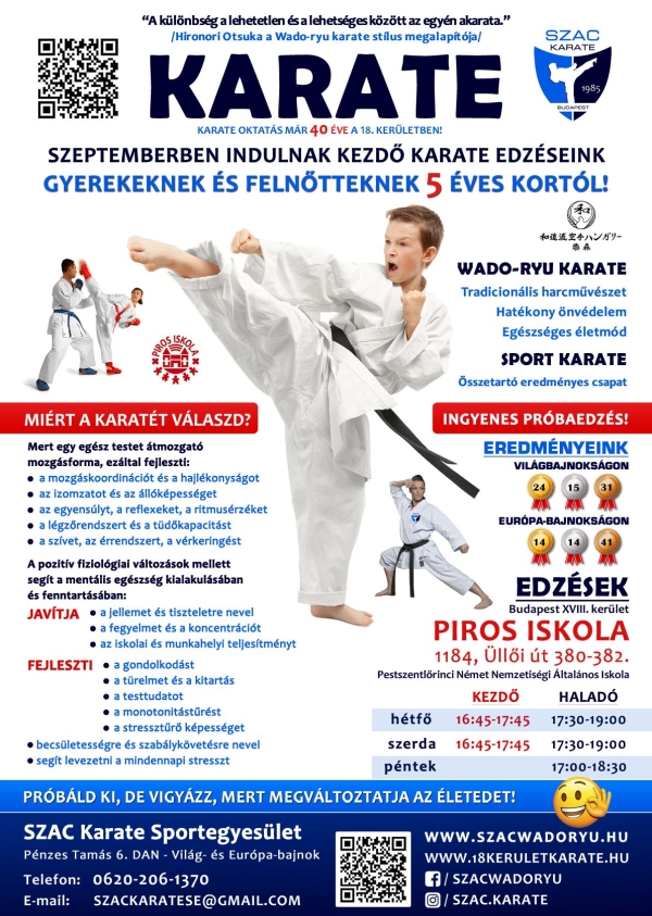 SZAC Karate SE. - Plak�t 2025